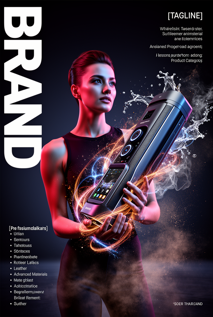 A world-class luxury advertising campaign poster, 4:5 ratio, for [BRAND]. A single model — confident, expressive, and full of attitude —…