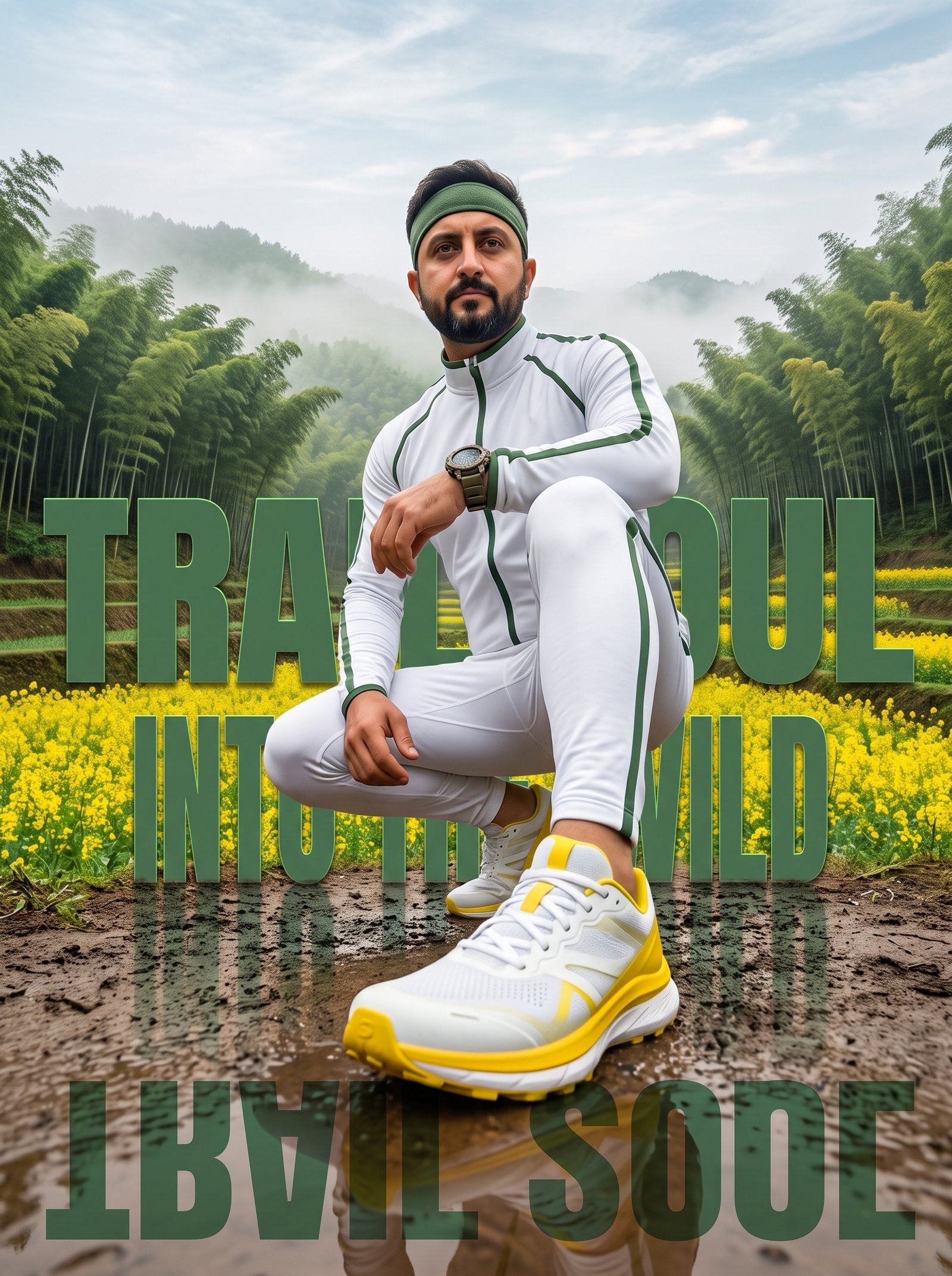 Please use the following composition to generate a sporty and fashionable portrait photo of the character (9:16).■ STEP 0： Account color…